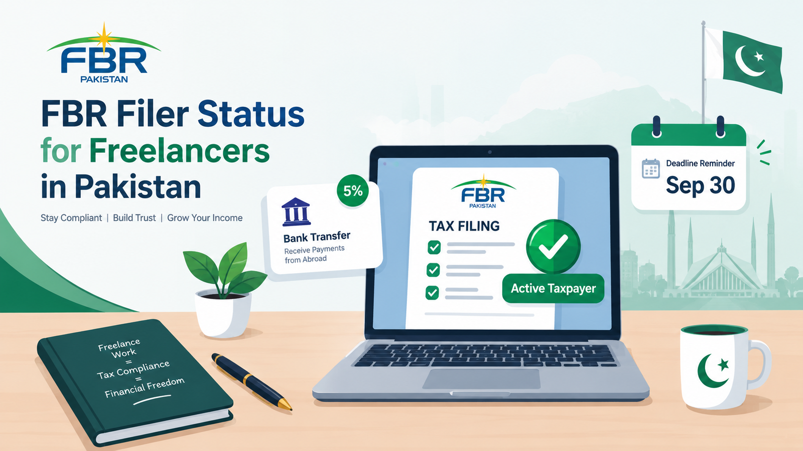 FBR filer status guide for Pakistani freelancers how freelance income tax and Active Taxpayer List registration works